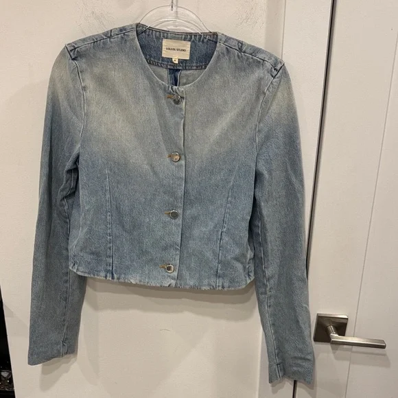 Loulou Studio Haro Faded Denim Jacket - Picture 3 of 5